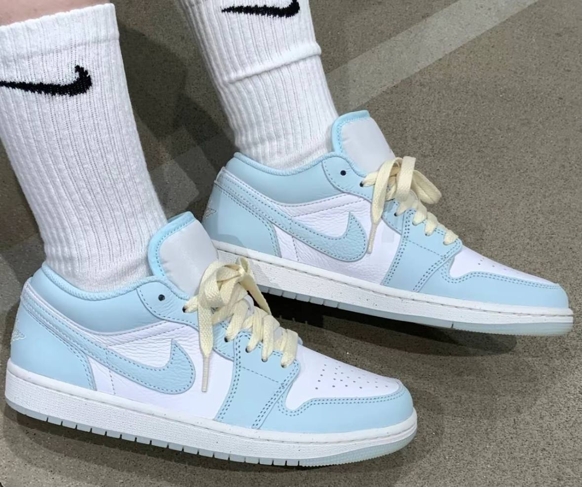 Nike Air Jordan 1 Low SE 冰川藍 果凍底 休閒鞋 男鞋 HJ5999-400